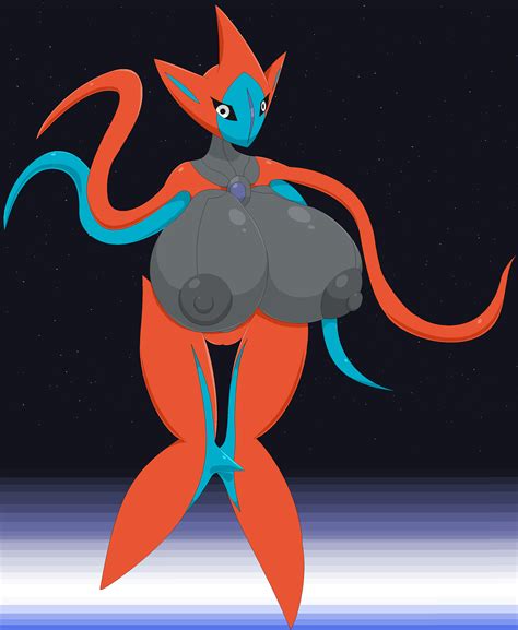 Rule 34 Anthro Breasts Deoxys Female Huge Breasts Humanoid Large Breasts Looking At Viewer
