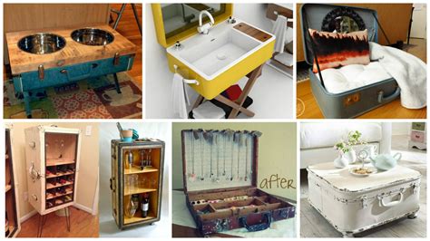 13 Diy Clever Ways How To Re Purpose Old Vintage Suitcase