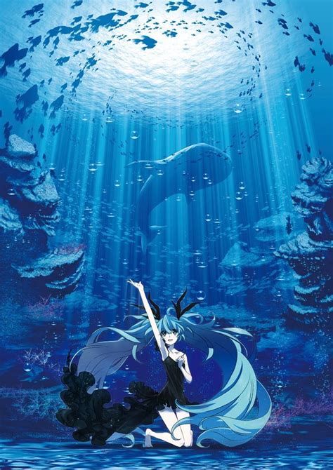 Miku Underwater Anime Manga Zeichnungen Und Anime Bilder