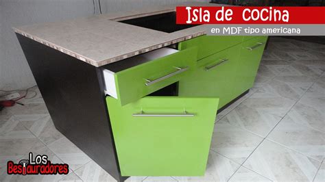 Monta tu cocina (muebles en kit). Isla de cocina en MDF tipo americana parte 1 - YouTube