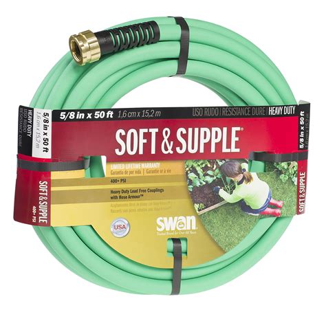 Swan Soft And Supple Snss58050 5 8 Inch X 50 Foot Green Garden Hose
