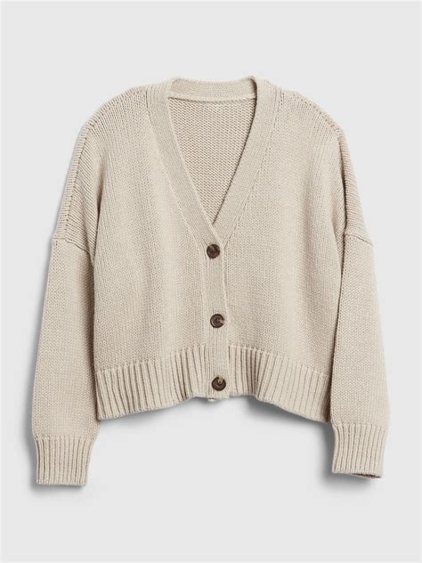 Kids Cropped Boxy Cardigan Sweater In 2021 Aesthetic Sweaters