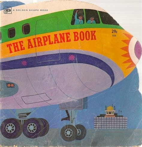 Vintage Kids Book The Airplane Book A Golden Shape Book