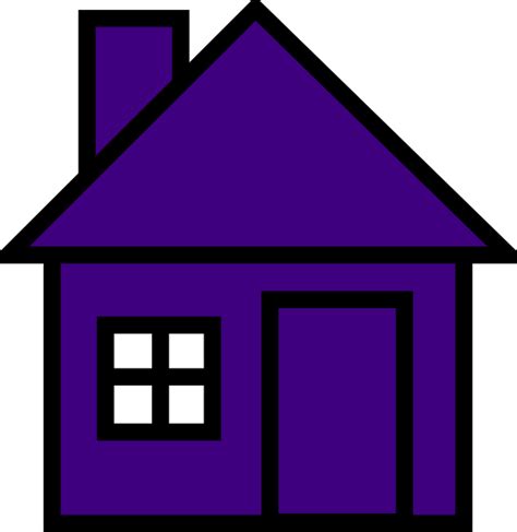 Very Purple House Clip Art At Vector Clip Art Online