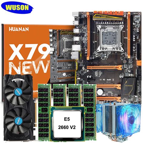Huanan Deluxe X79 Deluxe Gaming Motherboard Cpu Xeon E5 2660 V2 With