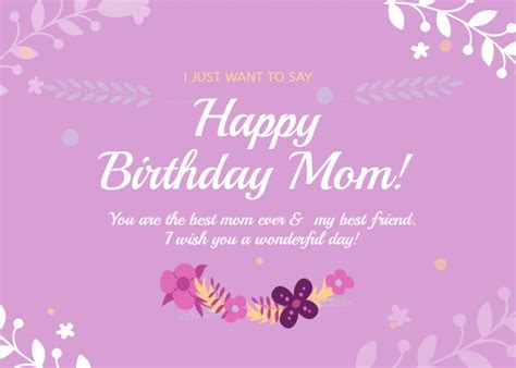 Birthday Card For Mom Mockofun