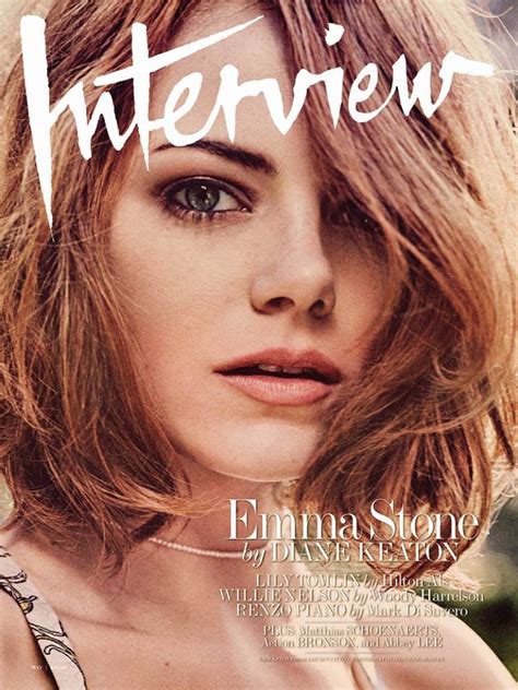 Emma Stone Poses For Interview Magazine And Talks Andrew Garfield