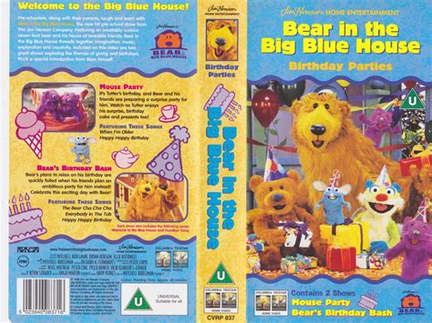 Bear In The Big Blue House Birthday Parties Vhs Video Pal A Rare Find