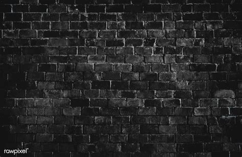 Black Textured Brick Wall Background Free Image By