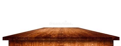 Empty Wooden Table Perspective With Clipping Path Stock Photo Image