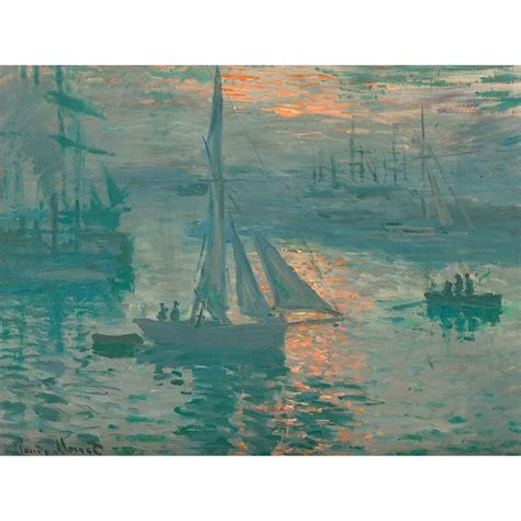 Cuadro En Canvas Claude Monet Impresión Sol Naciente