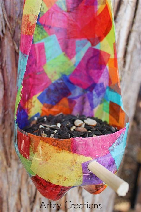 Recycled Bird Feeder For Kids Bird Feeder Craft