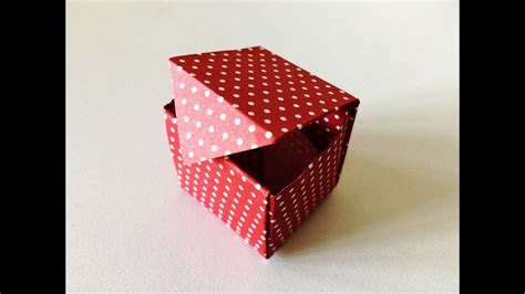 Simple Origami Box With Lid Origami Box Lid Instructions Easy Tomokon