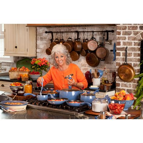 Simply squeeze a big glob of ketchup onto your copper pieces (you can also add kosher salt to help with the scrubbing). Paula Deen Signature Porcelain Nonstick 15 pc. Cookware ...