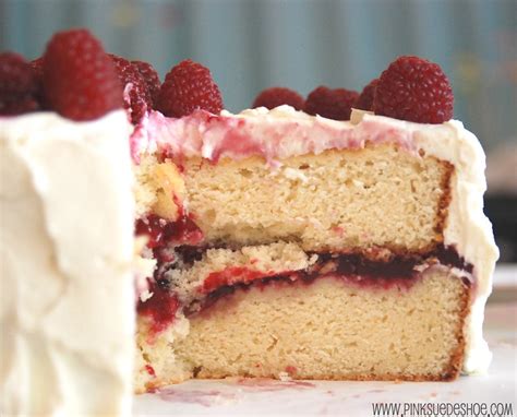 Recipe White Chocolate Raspberry Birthday Cake Pinksuedeshoe