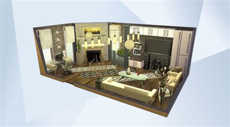 Sims 4 Living Room Ideas No Cc