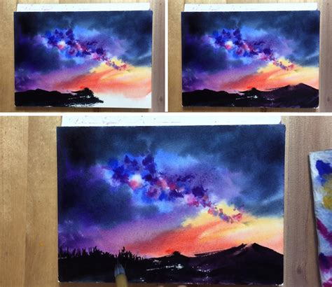View 24 Galaxy Watercolor Painting Easy Ideas