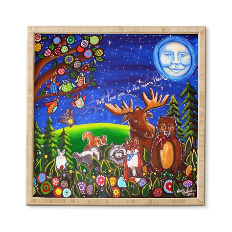 Love You To The Moon And Back Framed Wall Art Renie Britenbucher