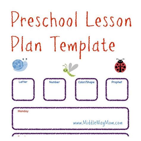 Make Preschool Lesson Plans To Keep Your Week Ready For Fun Activities