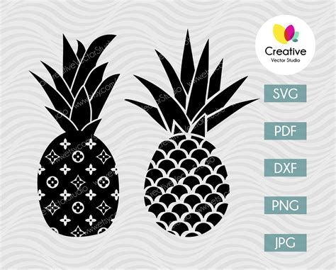 Pineapple Svg Bundle 2 Cut File Creative Vector Studio