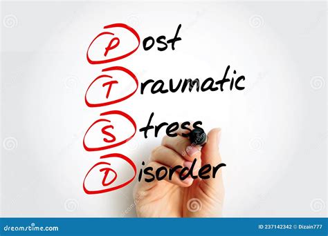 Ptsd Posttraumatic Stress Disorder Acronym With Marker Medical
