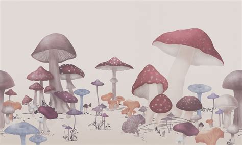 Mushroom Cute Wallpapers Wallpaper Cave