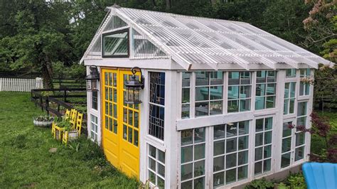 How To Build A Recycled Window Greenhouse In Minutes Youtube