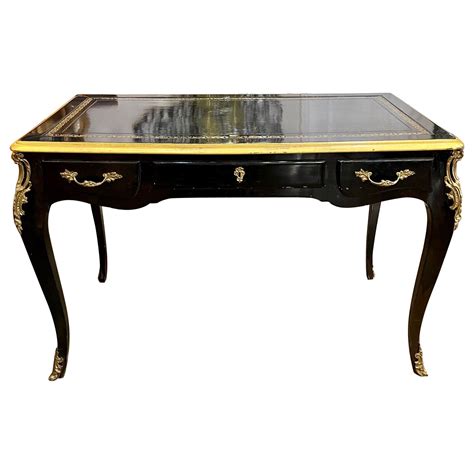 Black Lacquered Writing Desk France 1940 At 1stdibs