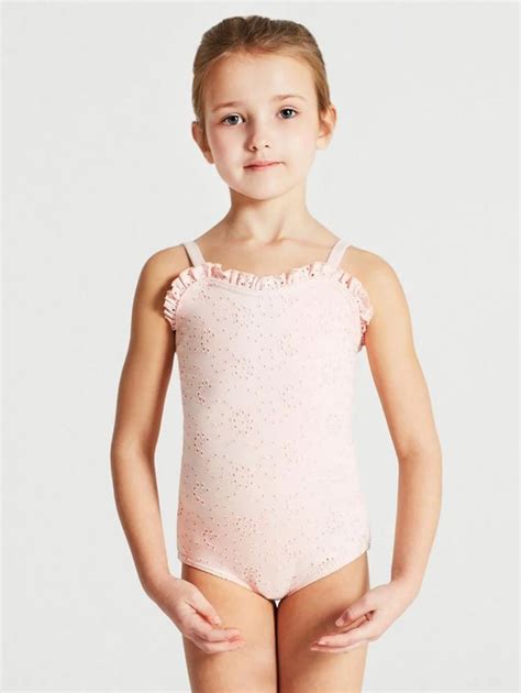 Eyelet Ruffle Sweetheart Neckline Leotard Girls Okhballet Online Store