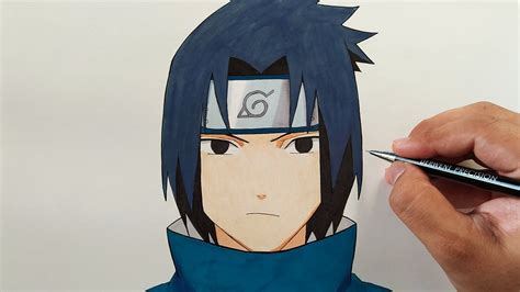 How To Draw Sasuke Uchiha Face