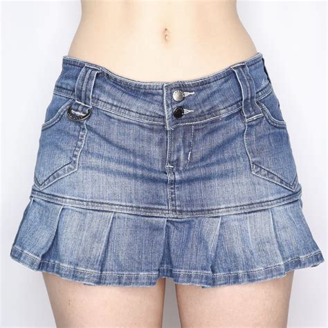 Mini Skirt Y K Denim Mini Skirt Mini Skirts Jean Skirt Apple Bottom