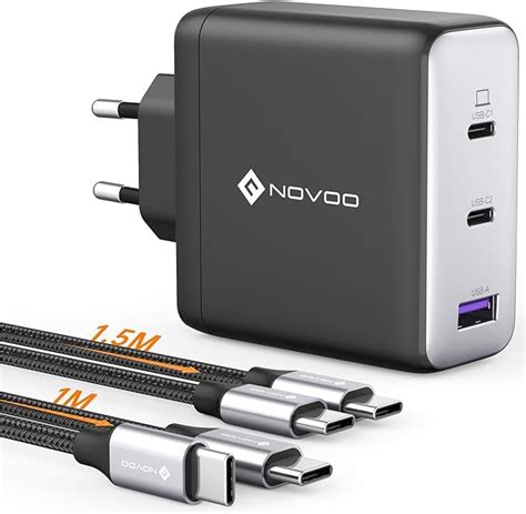 Novoo W Usb C Ladeger T Gan Iii Charger Bei Amazon