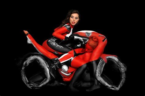 See The Stunning Pictures Of Ducati Superbike Made Entirely Out Of Naked Women Mirror Online