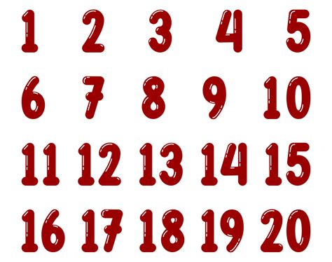 Printable Numbers 1 10 7 Best Images Of Large Printable Bubble Number
