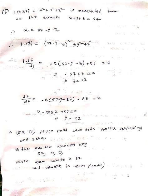 Solved 1use Lagrange Multipliers To Find Three Positive Numbers