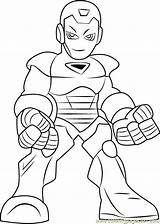 Coloring Man Iron Hero Super Squad Marvel Pdf Cartoon Coloringpages101 Printable Resolution sketch template