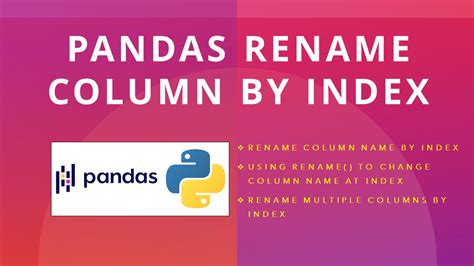 How To Rename Column By Index In Pandas Spark By Examples