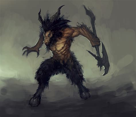 Fotos Diablo Iii Demon Strijdbijl Hoorns Fantasy Computerspellen