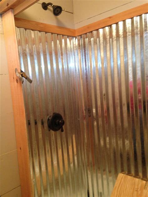 Corrugated Metal Shower Corrugated Metal Bathroom Corrugated Metal