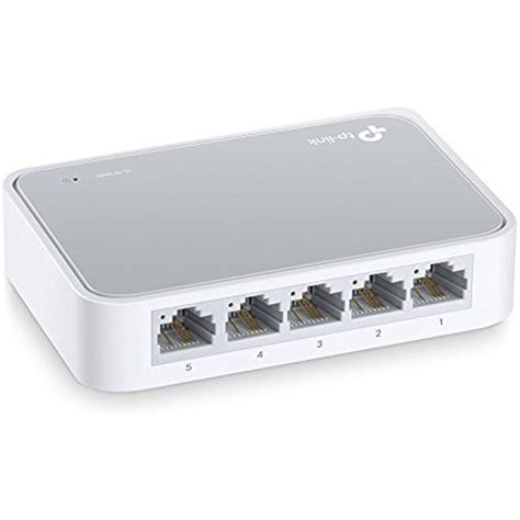 With five 1000 mbps gigabit ethernet ports you can transfer large files in an instant over a secure and reliable connection. TP-Link 5 Port Fast Ethernet Switch Desktop Splitter Hub ...