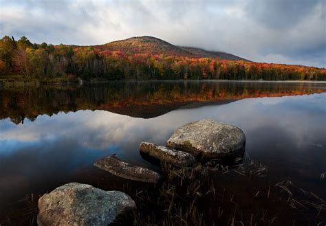 Seyon Pond In Groton State Forest Vermont New England Fall Foliage