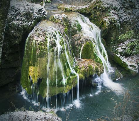 Most Beautiful Waterfall Bigar Romania In Winter Photograph By Sandra