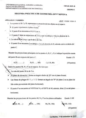 Cap II El Punto 2023 I Geometría Descriptiva Studocu