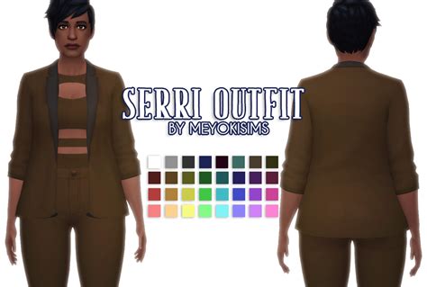 Sims4sisters — Meyokisims Serri Outfit The Sims 4 Outfit Hey