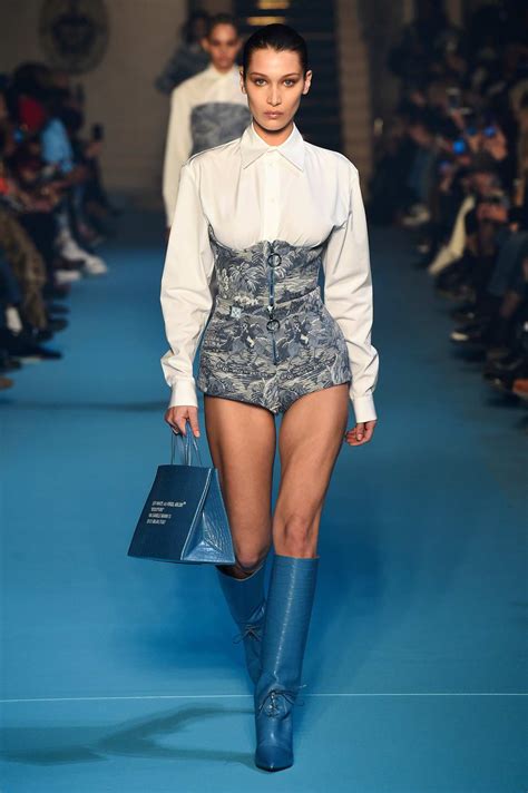 Bella Hadid Walks For The Off White Show Fall Winter 2018 19 During
