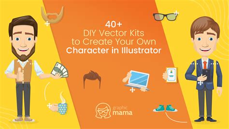 40 Diy Vector Kits To Create Your Own Character In Adobe Illustrator