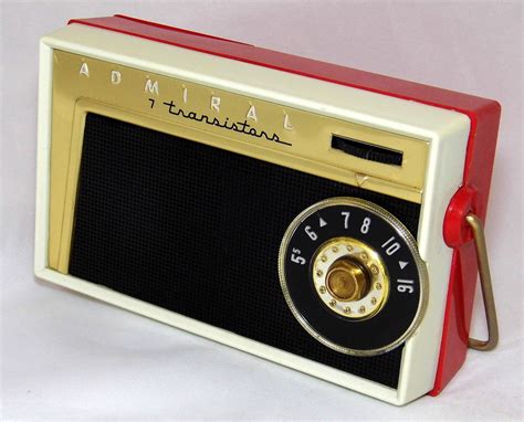 Vintage Admiral Transistor Radio Model 7m12 Am Band 7 Transistors