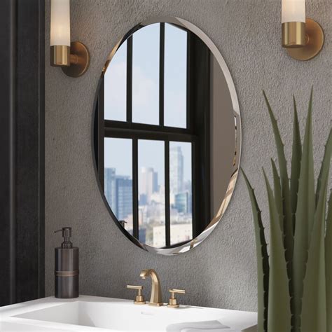 Wade Logan Kayden Modern And Contemporary Beveled Frameless Bathroom