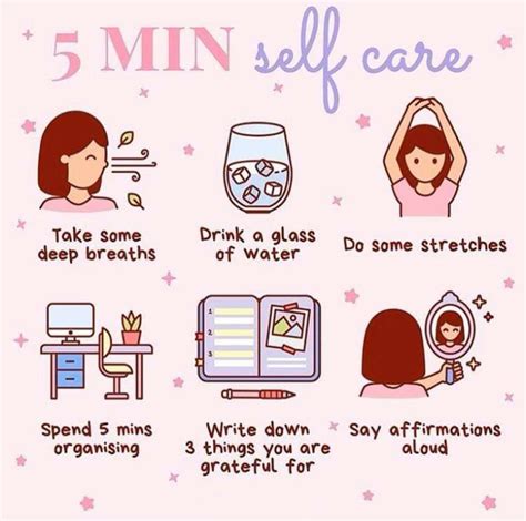 5 Min Self Care Self Care Bullet Journal Vie Motivation Positive Self