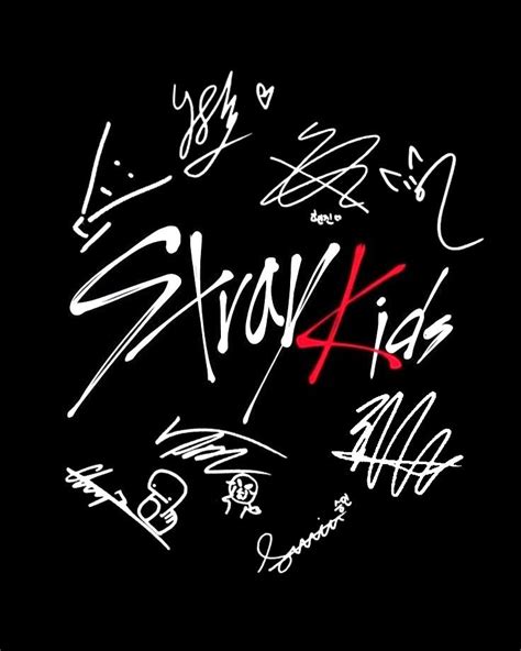 Stray Kids Logo Y Firmas Stray Kids Seungmin Crazy Kids Kpop Logos